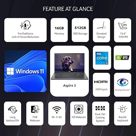 Acer Aspire 5 Gaming Laptop,